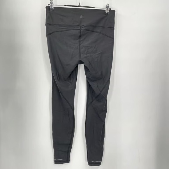 Athleta Woman's Leggings Black Accent Reflective Strip Athletic - Picture 5 of 5